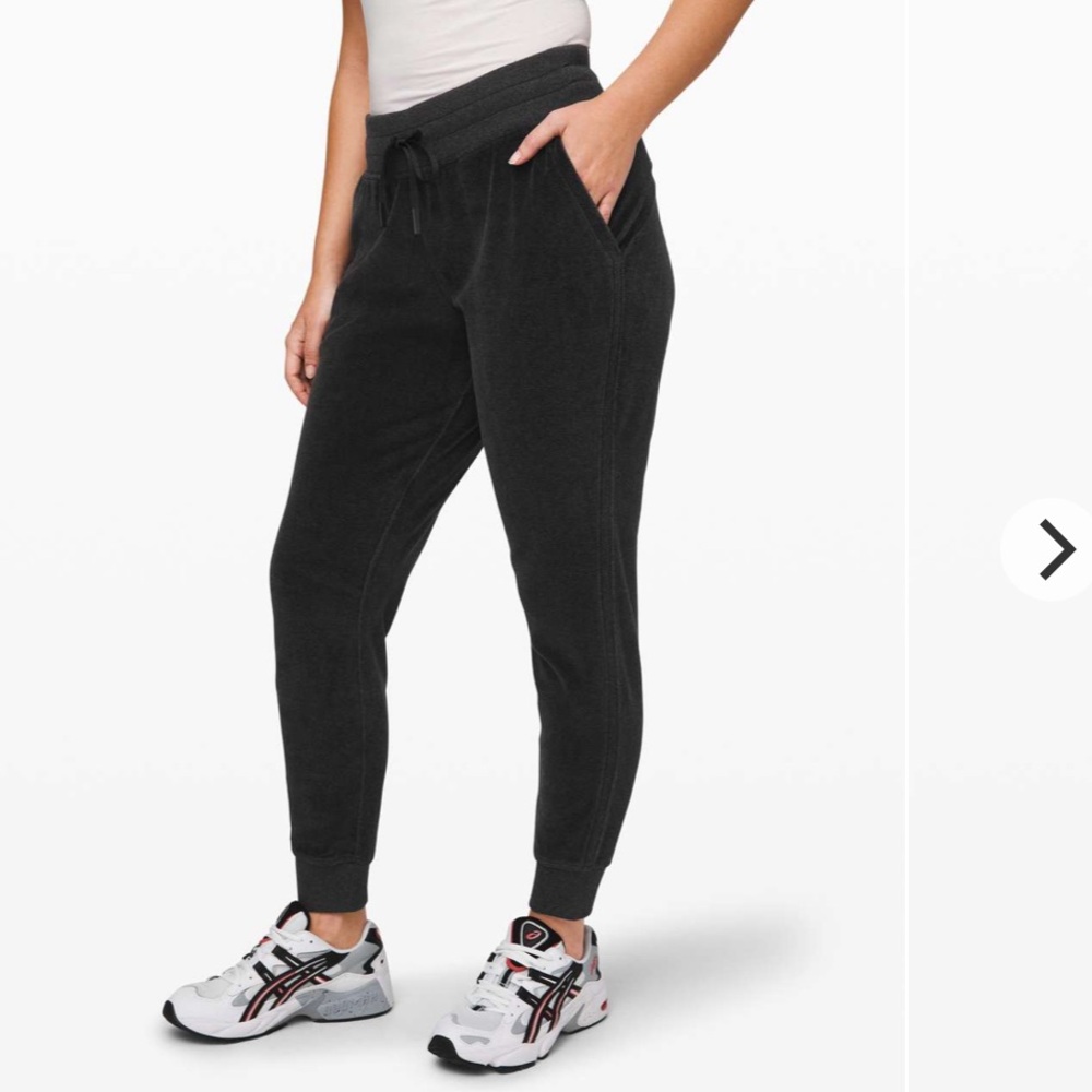 Lululemon Warm Down Jogger Pants Velour size 4